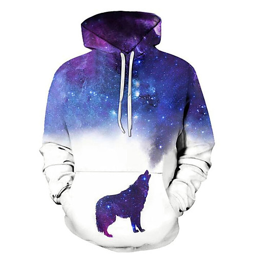 Men's Unisex Hoodie Galaxy Graphic Prints Wolf Print Daily Sports 3D Print 3D Print Casual Hoodies Sweatshirts Blue
Men's Unisex Hoodie Galaxy Graphic Prints Wolf Print Daily Sports 3D Print 3D Print Casual Hoodies Sweatshirts Blue