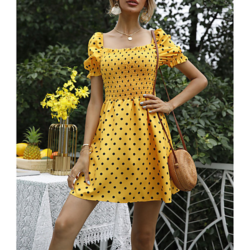 Women's A Line Dress Midi Dress Yellow White Black Red Short Sleeve Dot Summer Vintage 2021 S M L XL XXL
Women's A Line Dress Midi Dress Yellow White Black Red Short Sleeve Dot Summer Vintage 2021 S M L XL XXL