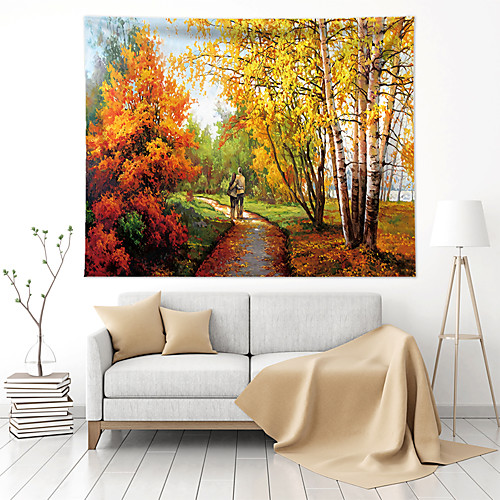 Oil Painting Style Wall Tapestry Art Decor Blanket Curtain Hanging Home Bedroom Living Room Decoration Polyester Forest Landscape
Oil Painting Style Wall Tapestry Art Decor Blanket Curtain Hanging Home Bedroom Living Room Decoration Polyester Forest Landscape
