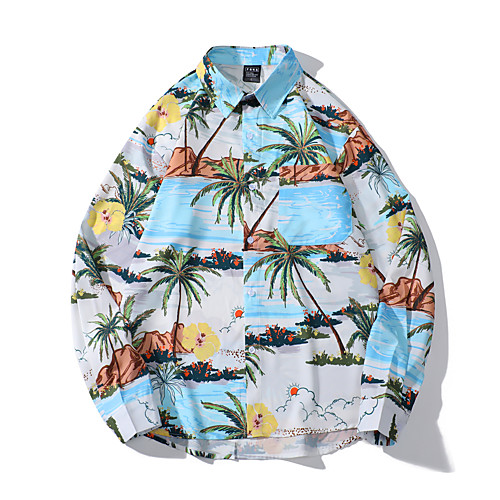 Men's Shirt Other Prints Plants Graphic Button-Down Print Long Sleeve Casual Tops Basic White
Men's Shirt Other Prints Plants Graphic Button-Down Print Long Sleeve Casual Tops Basic White