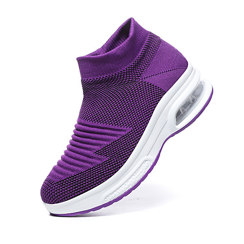 Women's Trainers Athletic Shoes Flat Heel Round Toe Athletic Tissage Volant Solid Colored Purple Pink White
Women's Trainers Athletic Shoes Flat Heel Round Toe Athletic Tissage Volant Solid Colored Purple Pink White