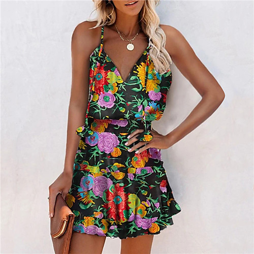 Women's A Line Dress Short Mini Dress Blue Purple Wine Fuchsia Green Sleeveless Floral Backless Print Summer V Neck Casual 2021 S M L XL XXL
Women's A Line Dress Short Mini Dress Blue Purple Wine Fuchsia Green Sleeveless Floral Backless Print Summer V Neck Casual 2021 S M L XL XXL