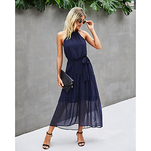 Women's Swing Dress Maxi long Dress Light Blue Blue Gray khaki Dark Green Dark Blue Sleeveless Print Backless Lace up Spring Summer Halter Neck Elegant Casual / Daily Holiday 2021 S M L XL
Women's Swing Dress Maxi long Dress Light Blue Blue Gray khaki Dark Green Dark Blue Sleeveless Print Backless Lace up Spring Summer Halter Neck Elegant Casual / Daily Holiday 2021 S M L XL