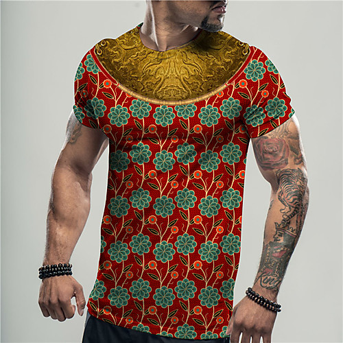 Men's Unisex Tee T shirt Shirt 3D Print Floral Graphic Prints Print Short Sleeve Daily Tops Casual Designer Big and Tall Orange
Men's Unisex Tee T shirt Shirt 3D Print Floral Graphic Prints Print Short Sleeve Daily Tops Casual Designer Big and Tall Orange