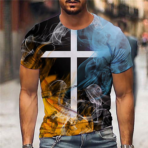 Men's Unisex Tee T shirt Shirt 3D Print Graphic Prints Cross Print Short Sleeve Daily Tops Casual Designer Big and Tall Blue
Men's Unisex Tee T shirt Shirt 3D Print Graphic Prints Cross Print Short Sleeve Daily Tops Casual Designer Big and Tall Blue