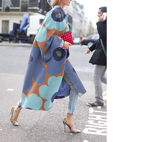 Women's Plus Size Trench Coat Print Geometric Long Rolled collar Daily Fall Winter Blue Red Yellow Big Size L XL XXL 3XL 4XL
Women's Plus Size Trench Coat Print Geometric Long Rolled collar Daily Fall Winter Blue Red Yellow Big Size L XL XXL 3XL 4XL