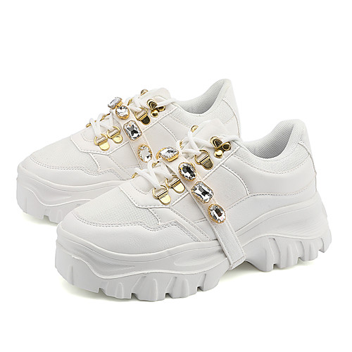 Women's Trainers Athletic Shoes High Heel Round Toe Booties Ankle Boots Daily Mesh PU Sparkling Glitter Solid Colored White Black Brown
Women's Trainers Athletic Shoes High Heel Round Toe Booties Ankle Boots Daily Mesh PU Sparkling Glitter Solid Colored White Black Brown