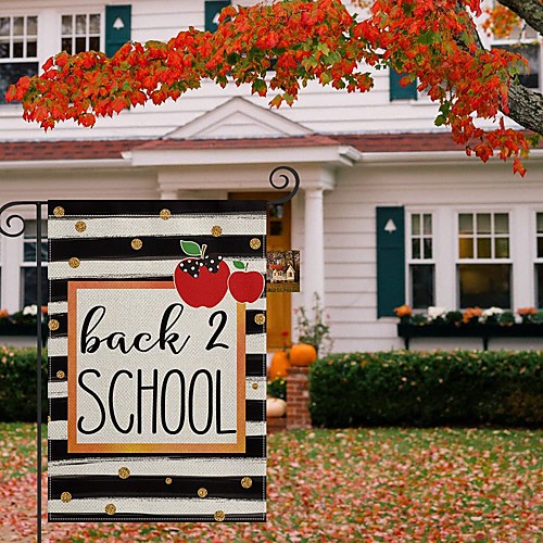 Welcome Back to School Garden Flag Double Sided Outdoor Holidays Yard Flag Holidays Vertical Flags
Welcome Back to School Garden Flag Double Sided Outdoor Holidays Yard Flag Holidays Vertical Flags