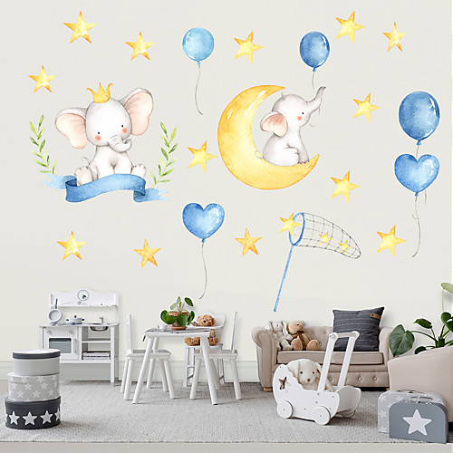 Baby Elephant Moon Wall Stickers Living Room Kids Room Kindergarten Removable PVC Home Decoration Wall Decal 1pc
Baby Elephant Moon Wall Stickers Living Room Kids Room Kindergarten Removable PVC Home Decoration Wall Decal 1pc