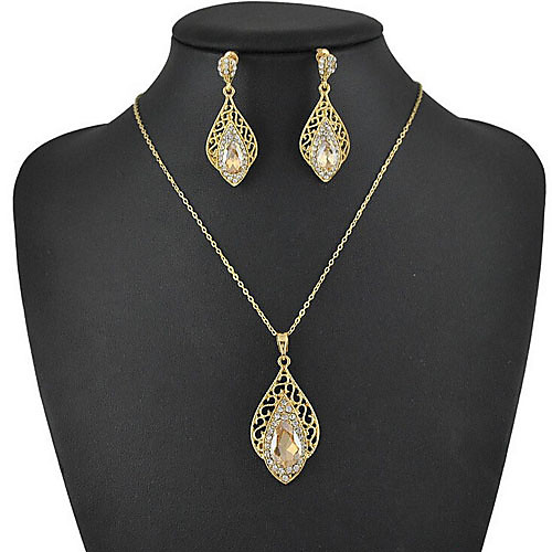 Women's Cubic Zirconia Jewelry Set Geometrical Flower Fashion Earrings Jewelry Champagne For Christmas Anniversary Prom Festival 1 set
Women's Cubic Zirconia Jewelry Set Geometrical Flower Fashion Earrings Jewelry Champagne For Christmas Anniversary Prom Festival 1 set