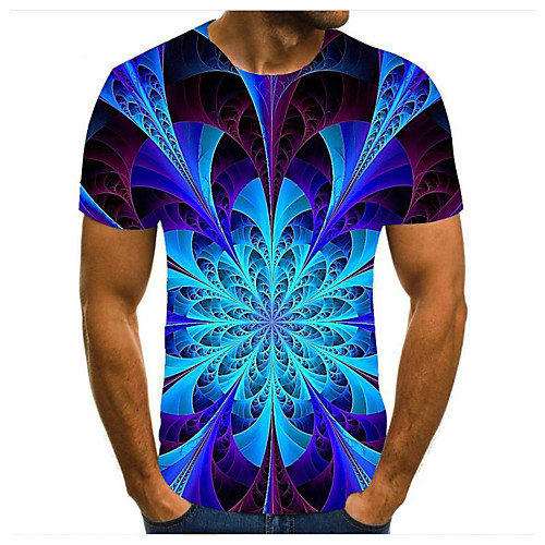 Men's Unisex Tee T shirt 3D Print Floral Graphic Prints Plus Size Print Short Sleeve Casual Tops Basic Fashion Designer Big and Tall Blue
Men's Unisex Tee T shirt 3D Print Floral Graphic Prints Plus Size Print Short Sleeve Casual Tops Basic Fashion Designer Big and Tall Blue
