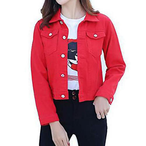 Women's Jacket Casual Pure Color Fall Outerwear Causal 416 White / Winter
Women's Jacket Casual Pure Color Fall Outerwear Causal 416 White / Winter