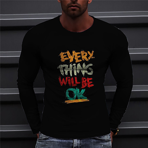 Men's Unisex Tee T shirt Shirt 3D Print Graphic Prints Letter Print Long Sleeve Daily Tops Casual Designer Big and Tall Black
Men's Unisex Tee T shirt Shirt 3D Print Graphic Prints Letter Print Long Sleeve Daily Tops Casual Designer Big and Tall Black