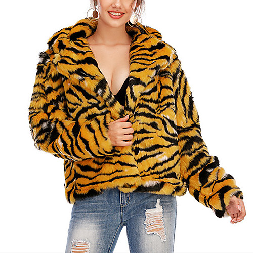 Women's Coat Daily Wear Fall Winter Regular Coat V Neck Regular Fit Casual Jacket Leopard Print Pocket Suit leopard / Spring
Women's Coat Daily Wear Fall Winter Regular Coat V Neck Regular Fit Casual Jacket Leopard Print Pocket Suit leopard / Spring
