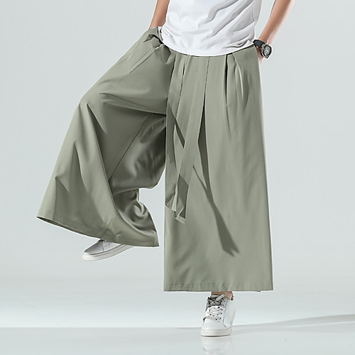 Men's Chinoiserie Folk Style Outdoor Daily Home Chinos Pants Solid Colored Ankle-Length Drawstring Army Green Gray Black
Men's Chinoiserie Folk Style Outdoor Daily Home Chinos Pants Solid Colored Ankle-Length Drawstring Army Green Gray Black