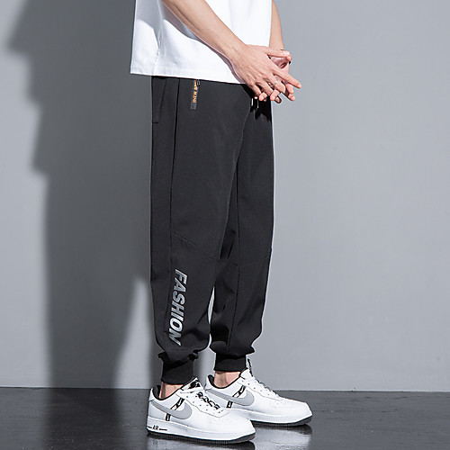 Men's Basic Daily Going out Chinos Pants Solid Color Full Length Drawstring Black
Men's Basic Daily Going out Chinos Pants Solid Color Full Length Drawstring Black