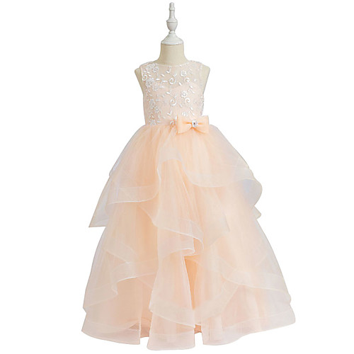 A-Line Floor Length Flower Girl Dresses Party Chiffon Sleeveless Jewel Neck with Pleats
A-Line Floor Length Flower Girl Dresses Party Chiffon Sleeveless Jewel Neck with Pleats