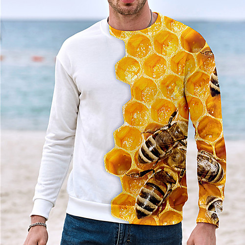 Men's Unisex Sweatshirt Graphic Prints Bee Print Daily Sports 3D Print 3D Print Casual Hoodies Sweatshirts Yellow
Men's Unisex Sweatshirt Graphic Prints Bee Print Daily Sports 3D Print 3D Print Casual Hoodies Sweatshirts Yellow