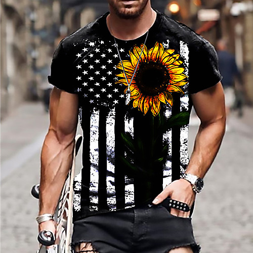 Men's Unisex Tee T shirt Shirt 3D Print Graphic Prints Sunflower Print Short Sleeve Daily Tops Casual Designer Big and Tall Black
Men's Unisex Tee T shirt Shirt 3D Print Graphic Prints Sunflower Print Short Sleeve Daily Tops Casual Designer Big and Tall Black