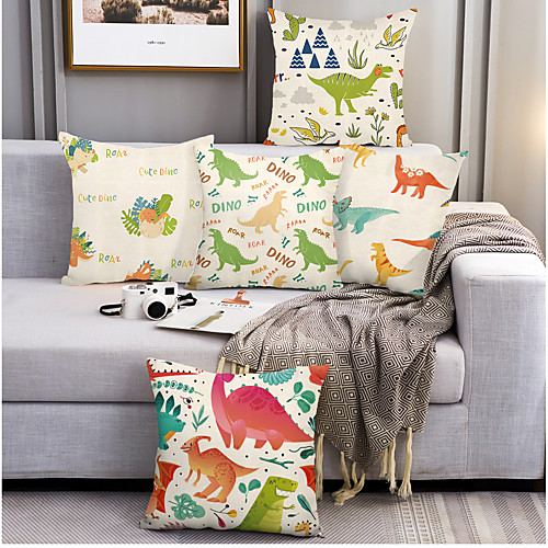 Dinosaur Double Side Cushion Cover 5PC Soft Decorative Square Throw Pillow Cover Cushion Case Pillowcase for Bedroom Livingroom Superior Quality Machine Washable Outdoor Cushion for Sofa Couch Bed Chair Animal Theme
Dinosaur Double Side Cushion Cover 5PC Soft Decorative Square Throw Pillow Cover Cushion Case Pillowcase for Bedroom Livingroom Superior Quality Machine Washable Outdoor Cushion for Sofa Couch Bed Chair Animal Theme