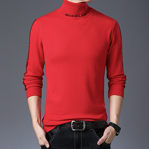 Men's Stylish Vintage Style Knitted Letter Pullover Sweater Long Sleeve Sweater Cardigans Crew Neck Fall Winter Blue Gray Black
Men's Stylish Vintage Style Knitted Letter Pullover Sweater Long Sleeve Sweater Cardigans Crew Neck Fall Winter Blue Gray Black