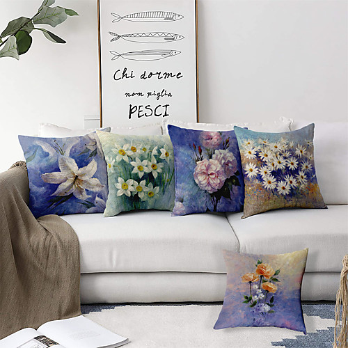 Oil Painting Style Double Side Cushion Cover 5PC Soft Decorative Square Throw Pillow Cover Cushion Case Pillowcase for Bedroom Livingroom Superior Quality Machine Washable Outdoor Cushion for Sofa Couch Bed Chair Flower Portrait
Oil Painting Style Double Side Cushion Cover 5PC Soft Decorative Square Throw Pillow Cover Cushion Case Pillowcase for Bedroom Livingroom Superior Quality Machine Washable Outdoor Cushion for Sofa Couch Bed Chair Flower Portrait