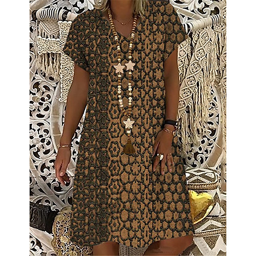 Women's T Shirt Dress Tee Dress Knee Length Dress Yellow Short Sleeve Floral Print Print Spring Summer V Neck Casual Holiday 2021 S M L XL XXL 3XL
Women's T Shirt Dress Tee Dress Knee Length Dress Yellow Short Sleeve Floral Print Print Spring Summer V Neck Casual Holiday 2021 S M L XL XXL 3XL