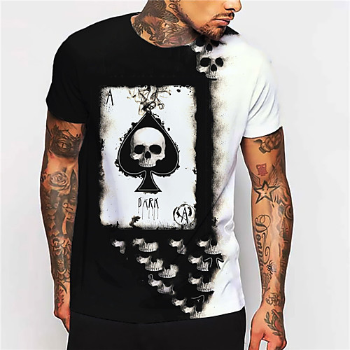 Men's Unisex Tee T shirt Shirt 3D Print Graphic Prints Poker Print Short Sleeve Daily Tops Casual Designer Big and Tall Black
Men's Unisex Tee T shirt Shirt 3D Print Graphic Prints Poker Print Short Sleeve Daily Tops Casual Designer Big and Tall Black