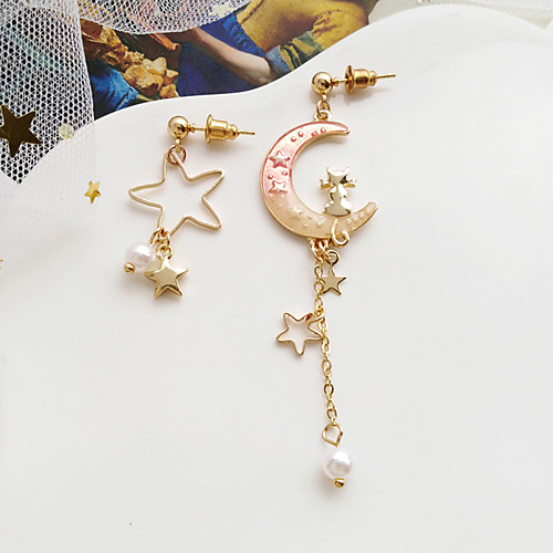 Women's Drop Earrings Earrings Mismatch Earrings Moon Star Fashion Cute Sweet Earrings Jewelry Gold For Gift Prom Date Vacation Beach 1 Pair
Women's Drop Earrings Earrings Mismatch Earrings Moon Star Fashion Cute Sweet Earrings Jewelry Gold For Gift Prom Date Vacation Beach 1 Pair