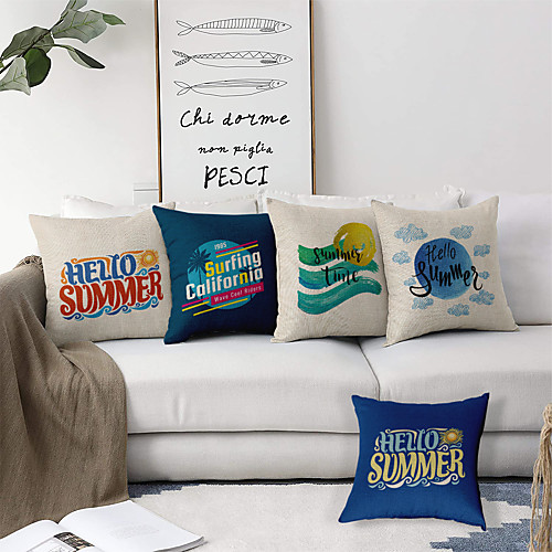 Summer Double Side Cushion Cover 5PC Soft Decorative Square Throw Pillow Cover Cushion Case Pillowcase for Bedroom Livingroom Superior Quality Machine Washable Outdoor Cushion for Sofa Couch Bed Chair
Summer Double Side Cushion Cover 5PC Soft Decorative Square Throw Pillow Cover Cushion Case Pillowcase for Bedroom Livingroom Superior Quality Machine Washable Outdoor Cushion for Sofa Couch Bed Chair