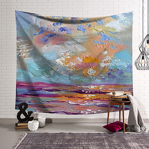 Oil Painting Style Wall Tapestry Art Decor Blanket Curtain Hanging Home Bedroom Living Room Decoration Polyester Ocean Landscape
Oil Painting Style Wall Tapestry Art Decor Blanket Curtain Hanging Home Bedroom Living Room Decoration Polyester Ocean Landscape