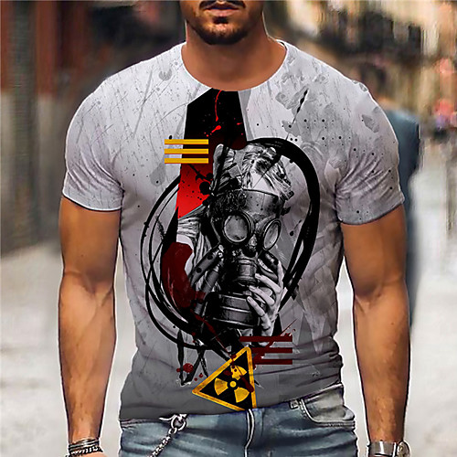 Men's Unisex Tee T shirt Shirt 3D Print Graphic Prints Mask Print Short Sleeve Daily Tops Casual Designer Big and Tall Gray
Men's Unisex Tee T shirt Shirt 3D Print Graphic Prints Mask Print Short Sleeve Daily Tops Casual Designer Big and Tall Gray