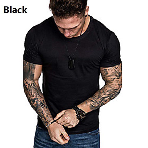 Men's T shirt Shirt Solid Colored Short Sleeve Daily Tops Cotton Round Neck Blue Army Green White / Sports
Men's T shirt Shirt Solid Colored Short Sleeve Daily Tops Cotton Round Neck Blue Army Green White / Sports