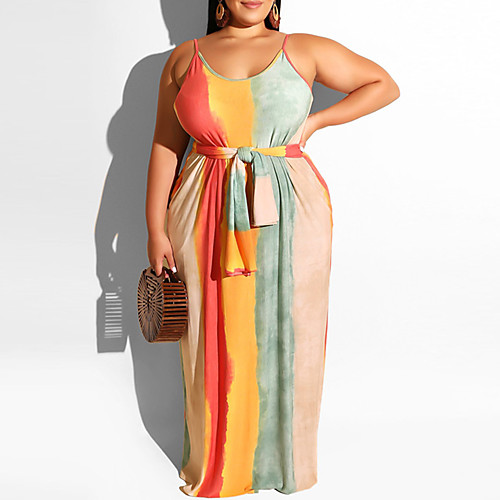 Women's Plus Size Dress Shift Dress Maxi long Dress Sleeveless Striped Casual Summer Blue Yellow Blushing Pink XL XXL 3XL 4XL 5XL
Women's Plus Size Dress Shift Dress Maxi long Dress Sleeveless Striped Casual Summer Blue Yellow Blushing Pink XL XXL 3XL 4XL 5XL