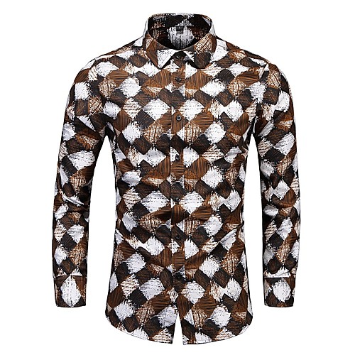 Men's Shirt Other Prints Graphic Plus Size Long Sleeve Casual Tops Casual Soft Breathable Brown
Men's Shirt Other Prints Graphic Plus Size Long Sleeve Casual Tops Casual Soft Breathable Brown