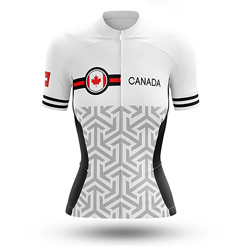 21Grams Women's Short Sleeve Cycling Jersey Summer Spandex White Canada Bike Top Mountain Bike MTB Road Bike Cycling Quick Dry Moisture Wicking Sports Clothing Apparel / Stretchy / Athleisure
21Grams Women's Short Sleeve Cycling Jersey Summer Spandex White Canada Bike Top Mountain Bike MTB Road Bike Cycling Quick Dry Moisture Wicking Sports Clothing Apparel / Stretchy / Athleisure
