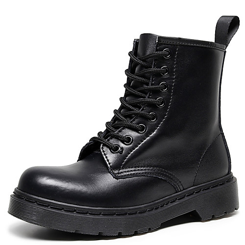 Women's Boots Combat Boots Flat Heel Round Toe Booties Ankle Boots Daily Outdoor Leather Solid Colored Black / Booties / Ankle Boots / Booties / Ankle Boots
Women's Boots Combat Boots Flat Heel Round Toe Booties Ankle Boots Daily Outdoor Leather Solid Colored Black / Booties / Ankle Boots / Booties / Ankle Boots