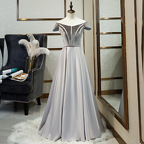 A-Line Minimalist Elegant Prom Formal Evening Dress Off Shoulder Short Sleeve Floor Length Satin with Sash / Ribbon Pleats 2021
A-Line Minimalist Elegant Prom Formal Evening Dress Off Shoulder Short Sleeve Floor Length Satin with Sash / Ribbon Pleats 2021