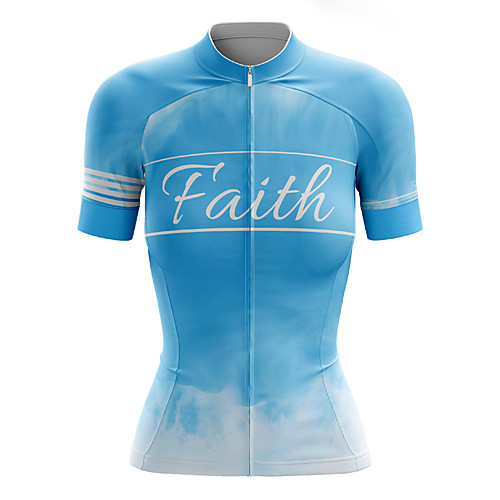 21Grams Women's Short Sleeve Cycling Jersey Summer Spandex Sky Blue Stripes Bike Top Mountain Bike MTB Road Bike Cycling Quick Dry Moisture Wicking Sports Clothing Apparel / Stretchy / Athleisure
21Grams Women's Short Sleeve Cycling Jersey Summer Spandex Sky Blue Stripes Bike Top Mountain Bike MTB Road Bike Cycling Quick Dry Moisture Wicking Sports Clothing Apparel / Stretchy / Athleisure
