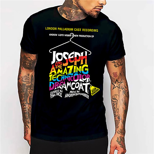 Men's Unisex Tee T shirt Shirt Hot Stamping Graphic Prints Letter Print Short Sleeve Casual Tops Cotton Basic Designer Big and Tall Black
Men's Unisex Tee T shirt Shirt Hot Stamping Graphic Prints Letter Print Short Sleeve Casual Tops Cotton Basic Designer Big and Tall Black