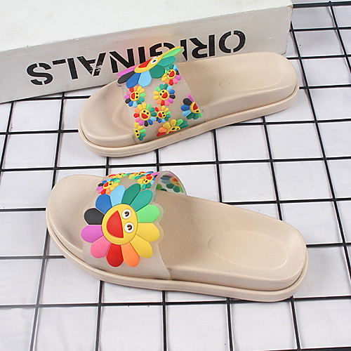 Women's Slippers & Flip-Flops Flat Heel Open Toe Daily Home PVC Flower Floral Almond Green Orange
Women's Slippers & Flip-Flops Flat Heel Open Toe Daily Home PVC Flower Floral Almond Green Orange
