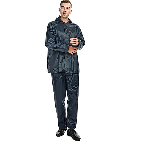 Men's Rain Suit Rain Jacket Pants Hoodie Jacket Outdoor Reflective Waterproof Windproof Breathable Stain Resistant Clothing Suit Fishing Camping & Hiking Work Dark Navy
Men's Rain Suit Rain Jacket Pants Hoodie Jacket Outdoor Reflective Waterproof Windproof Breathable Stain Resistant Clothing Suit Fishing Camping & Hiking Work Dark Navy