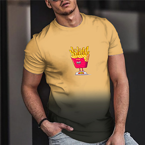 Men's Unisex Tee T shirt Shirt 3D Print Food Graphic Prints Print Short Sleeve Daily Tops Casual Designer Big and Tall Yellow
Men's Unisex Tee T shirt Shirt 3D Print Food Graphic Prints Print Short Sleeve Daily Tops Casual Designer Big and Tall Yellow