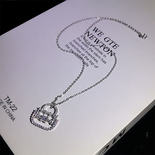 Women's Clear AAA Cubic Zirconia Pendant Necklace Monogram Box Fashion Holiday European Brass Silver 50 cm Necklace Jewelry 1pc For Wedding Party Evening Prom Birthday Party
Women's Clear AAA Cubic Zirconia Pendant Necklace Monogram Box Fashion Holiday European Brass Silver 50 cm Necklace Jewelry 1pc For Wedding Party Evening Prom Birthday Party