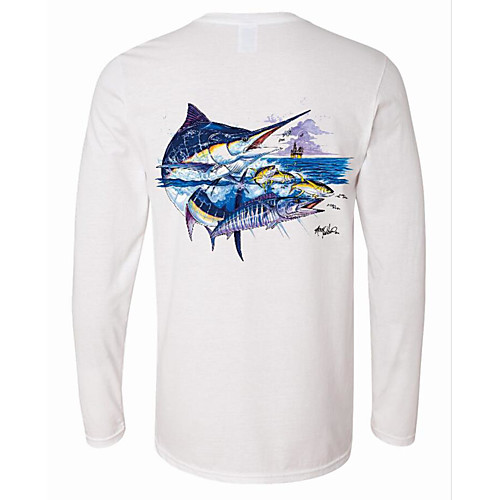 CAWANFLY Men's Fishing Shirt Outdoor Long Sleeve UPF50 UV Protection Quick Dry Lightweight Breathable Top Autumn / Fall Spring Summer Athleisure Fishing Camping & Hiking White / Micro-elastic
CAWANFLY Men's Fishing Shirt Outdoor Long Sleeve UPF50 UV Protection Quick Dry Lightweight Breathable Top Autumn / Fall Spring Summer Athleisure Fishing Camping & Hiking White / Micro-elastic