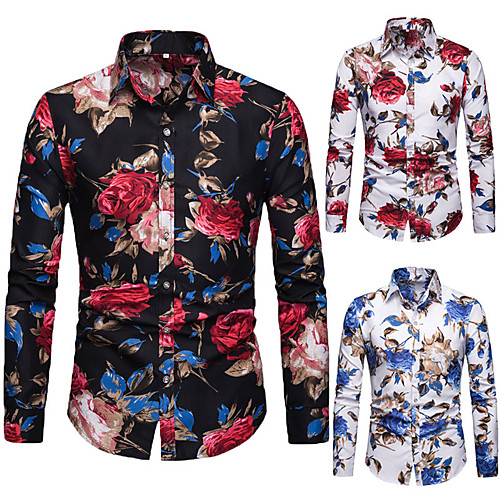 Men's Shirt Floral Button-Down Long Sleeve Casual Tops Lightweight Casual Fashion Breathable Black / Red Blue Red
Men's Shirt Floral Button-Down Long Sleeve Casual Tops Lightweight Casual Fashion Breathable Black / Red Blue Red