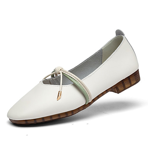 Women's Loafers & Slip-Ons Flat Heel Round Toe Booties Ankle Boots Daily Work Leather Lace-up Solid Colored White Black Brown
Women's Loafers & Slip-Ons Flat Heel Round Toe Booties Ankle Boots Daily Work Leather Lace-up Solid Colored White Black Brown