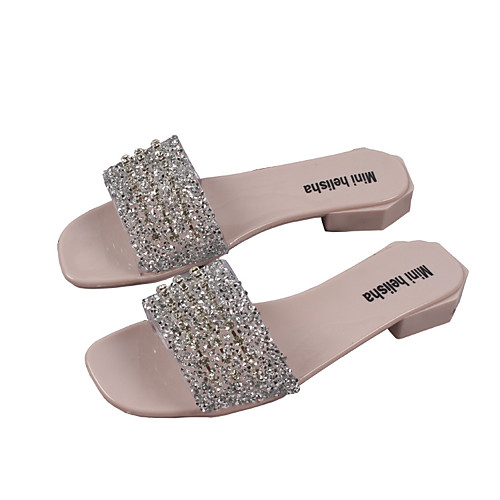 Women's Slippers & Flip-Flops Flat Heel Open Toe Daily Home PVC Sparkling Glitter Solid Colored Black / Silver Pink Black
Women's Slippers & Flip-Flops Flat Heel Open Toe Daily Home PVC Sparkling Glitter Solid Colored Black / Silver Pink Black