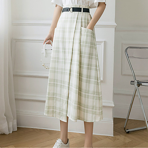 Women's Date Weekend Basic Streetwear Capris Skirts Plaid Checkered Pocket Print Green Black
Women's Date Weekend Basic Streetwear Capris Skirts Plaid Checkered Pocket Print Green Black