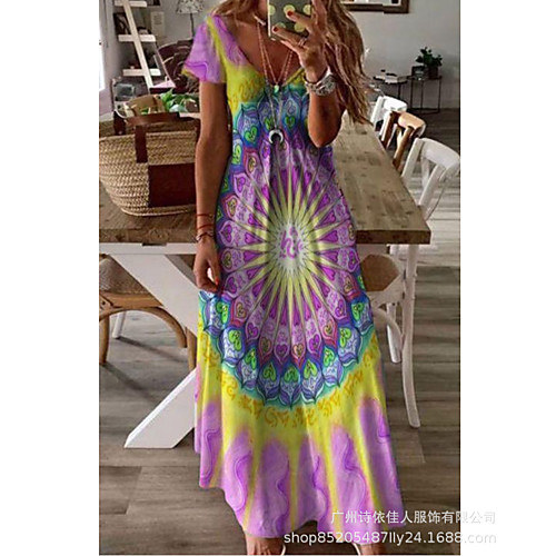 Women's T Shirt Dress Tee Dress Maxi long Dress Purple Short Sleeve Multi Color Spring Summer V Neck Casual 2021 S M L XL XXL XXXL
Women's T Shirt Dress Tee Dress Maxi long Dress Purple Short Sleeve Multi Color Spring Summer V Neck Casual 2021 S M L XL XXL XXXL